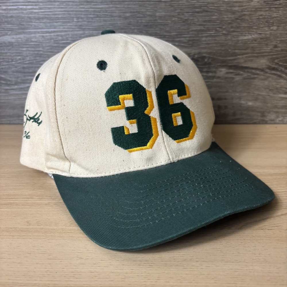 Vintage Greenbay Packers Hat Cap Snap Back Green Leroy Butler NFL Football 90s